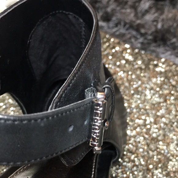 Lauren Ralph Lauren Black Leather Booties - Picture 3 of 8